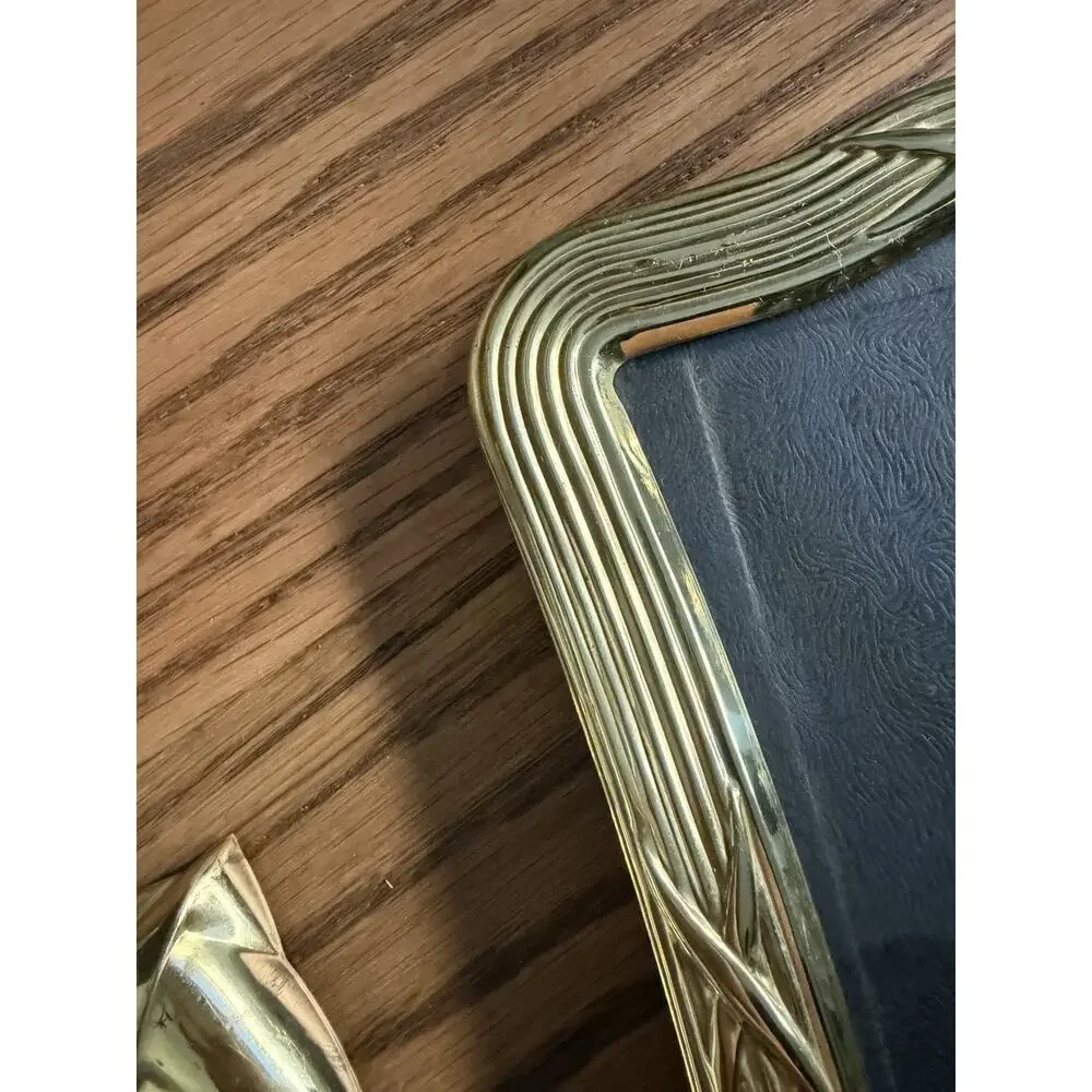 Vintage 1980s Brass Frames 5x7 Tabletop Frames Gold Frames Set Of 2